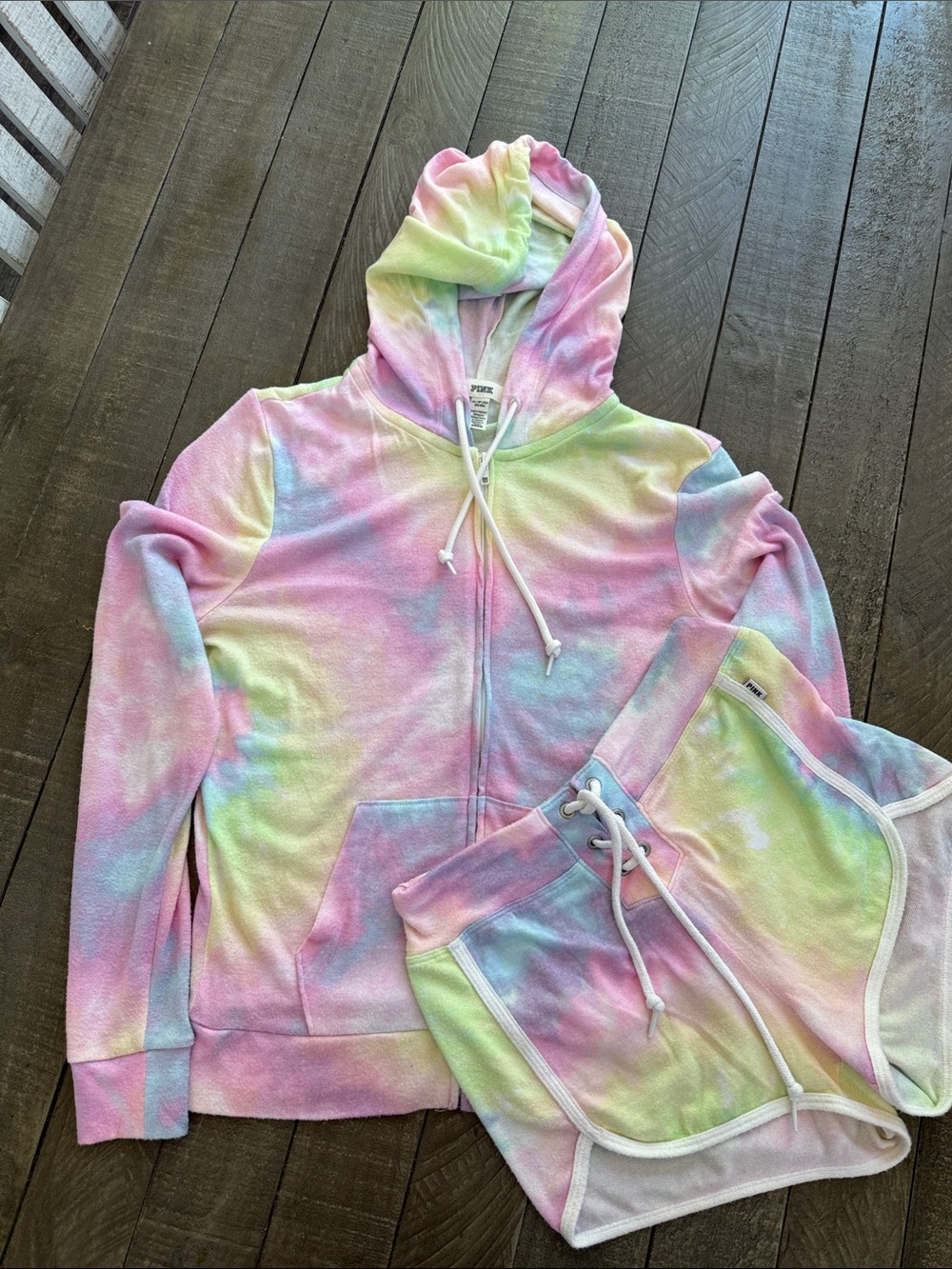 PINK Victoria's Secret Tie-Dye Pastel Set